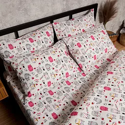 Набір наволочок Moon&Star Бязь Gold Люкс Cute Cats 50х50 см 2 шт - мініатюра 2