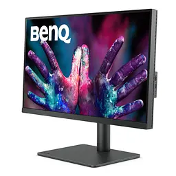 TFT 27" BenQ PD2705U, 4K UHD, IPS, 99% sRGB, HDMI, DP, USB-C, USB-hub, HAS, колонки, темно-сірий - мініатюра 4
