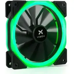 Кулер до корпусу Vinga (LED fan-02 green)