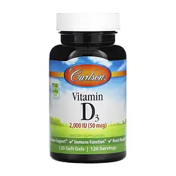 Вітамін D 2000 IU Carlson Laboratories (Vitamin D) - 120 софтгелів