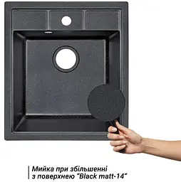 Кухонна мийка Lidz 460х515/200 BLM-14 (LIDZBLM14460515200) - мініатюра 2