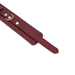 Наручники Liebe Seele Wine Red Handcuffs 27 см бордовий - мініатюра 6