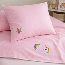 Дитяча постільна білизна MIRSON LITTLE KIDS Poplin Edition Unicorn та Abegail 110х160см (2200013086383) - мініатюра 8