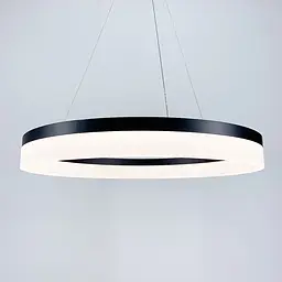 Сучасна LED люстра у чорному каркасі | Арт. M 2702 BK | Line F - мініатюра 4
