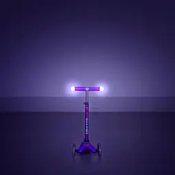 Самокат MICRO серії "Mini Deluxe Magic" – ФІОЛЕТОВИЙ (до 50 kg, триколісний, світло) Micro MMD129 - мініатюра 6
