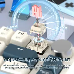 Клавиатура Attack Shark K85 RGB Magnetic Linear Switches (AS-6972792471556-B-UA) Blueberry (G-000003989) - миниатюра 3