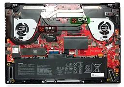 Вентилятор Asus кулер 5V для моделей ноутбука ROG Zephyrus GA502, GU502, GU505, GX505 (GPU Fan) 13NR0210AM0901, 5V, 4pin - мініатюра 4