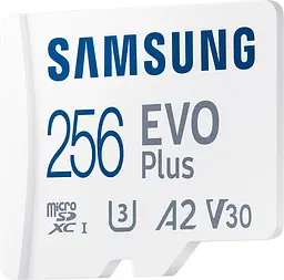 Карта пам'яті Samsung microSDXC EVO Plus 256GB UHS-I U3 V30 A2 + SD Adapter (MB-MC256KA) [83221] - мініатюра 4