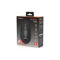 Мишка REAL-EL RM-460W Wireless/Bluetooth Black (EL123200048) - мініатюра 8