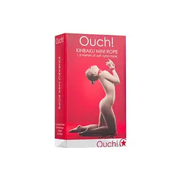 Мотузка для бондажу Ouch! Kinbaku Mini Rope, 1,5 м (червоний) - мініатюра 3