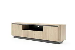 Тумба під ТВ Perfect Home Торро / Torro 3D/200 3-дверна Дуб кремона/чорний (PFH-091417) - мініатюра 5