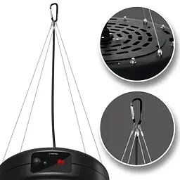 Обігрівач інфрачервоний підвісний Trotec IR 1550 SC 1500W + LED Black (1410003812) - мініатюра 4