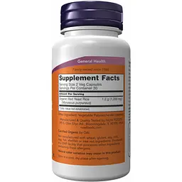 Червоний ферментований рис Now Foods 600 мг 60 капсул - мініатюра 2