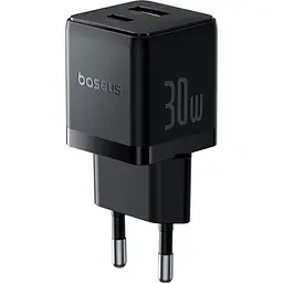 Мережевий зарядний пристрій Baseus Palm Fast Charger 30W Cluster Black (P1011160A113-00) [139989] - мініатюра 3