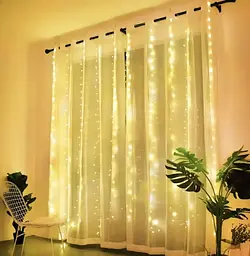 Гірлянда Chomik Штора 150LED теплий білий 3 x 1.5 м (LED8479) - мініатюра 2
