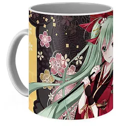Кружка GeekLand Вокалоїди Vocaloid Хацуне Міку Hatsune Miku японський фон VC 02.06 - мініатюра 3