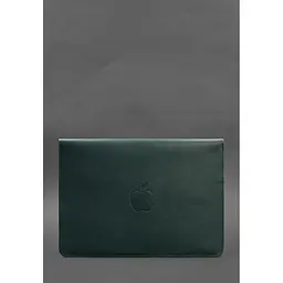 Шкіряний чохол-конверт BlankNote на магнітах для MacBook 13 Зелений - мініатюра 2