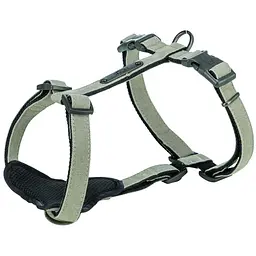 Шлея Trixie CityStyle H-harness для собак бавовна L-XL 75-120 см 25 мм світло-сірий - мініатюра 4