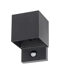 Вуличний світильник з датчиком руху Kanlux 28994 Reka LED 1x7W 4000K 340Lm IP54 графітовий
