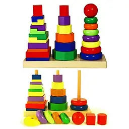 Розвиваюча іграшка Viga Toys Пирамидка (50567) - мініатюра 2