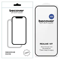 Скло захисне BeCover 10D Realme 15T Black (714765) - мініатюра 2