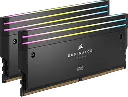 Оперативна пам'ять Corsair 32GB (2x16GB) DDR5 7200MHz Dominator Titanium RGB (CMP32GX5M2X7200C34)