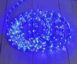 Світлодіодна стрічка, вулична гірлянда дюралайт, LED (синє світло), 8 метрів
