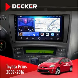 Штатна магнітола Toyota Prius 2009-2016 Black Decker D9-006 4x64, 4G Decker (НФ-00005138)