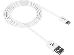 Кабель Canyon USB - Lightning 1м, White (CNE-CFI1W)