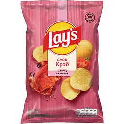 Чипси Lays зі смаком краба 120 г (920457)