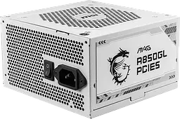 Блок живлення MSI MAG A850GL PCIE5 850W 80+ Gold White (MAG A850GL PCIE5 WHITE)