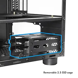 Корпус Chieftec THE CUBE CI-03B-OP, без БЖ, fan 20cm, mATX, Black - мініатюра 1