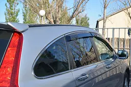 Дефлектори вікон вітровики Honda CR-V 2007-2012 Хром молдинг - мініатюра 2