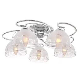 Люстра стельова Brille в спальню E27 60W CH (LK-593C/5) - мініатюра 2
