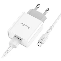 Мережевий зарядний пристрій Avantis A825 (1USB/2.1A) + USB кабель Micro- білий - мініатюра 4