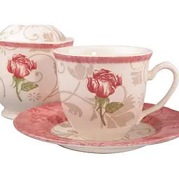 Чайний набір Claytan Ceramics Дамаск Фловер Пінк 6 персон (910-084) - мініатюра 2