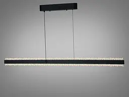 LED підвісна люстра Romin з кристалами чорна 62 Вт