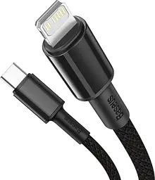 Кабель Baseus High Density Braided Type-C to Lightning PD 20W (2m) black (CATLGD-A01) - мініатюра 3