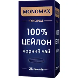 Чай черный Monomax Original 100% Цейлон 50 г (25 пакетиков по 2 г) 