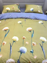 Комплект постільної білизни Ecotton Євро 210х220 см гірчичний Кульбаби (21211А) (23754) - мініатюра 8