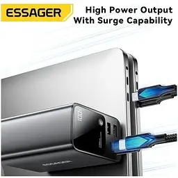 Акумулятор зовнішній Essager F3002 Series 27000mah Large Capacity Power Bank 220W - мініатюра 5