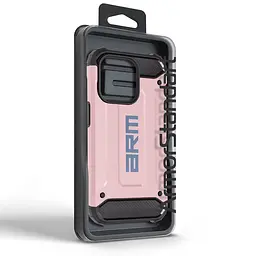 Чехол для Apple iPhone 14 Pro, Panzer, розовый, противоударный, бронированный, милитари, панель-накладка, защита всего корпуса, защита дисплея и камеры, термополиуретан (TPU) + поликарбонат (PC), ArmorStandart (ARM71481) - мініатюра 7