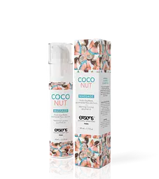 Масажна олія Exsens Coconut 50 мл розігріває, без цукру, без парабенів, їстівне