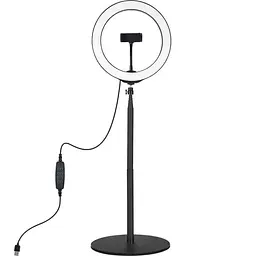 Кольцевая USB LED лампа Puluz PKT3039 10.2"+ настільне креплення 140 см
