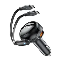 Зарядний пристрій Acefast 3xUSB 53W (2xUSB-C+USB-A) + cable USB-C 2in1 B13 (6974316282921)