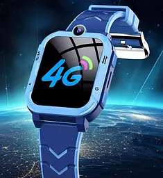Дитячий смарт-годинник Y76, 4G GPS Wi-Fi SIM камера SOS IP67 синій - мініатюра 14