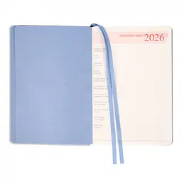 Щоденник-діловий записник А5 Leo Planner Vitto 2026 м'який блакитний 368 сторінок (252644) - мініатюра 5