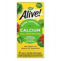Кальцій - Формула для Здоров'я Кісток Alive! Calcium Bone Support - 60 таб