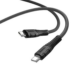 Кабель Hoco X67 Pisces Cable Type-C to Type-C 3A 1m Black