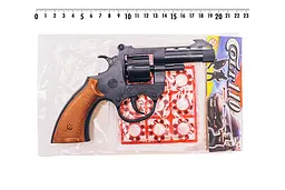 Іграшковий револьвер "Кольт" Golden Gun 110 / 120GG з пістонами - мініатюра 2